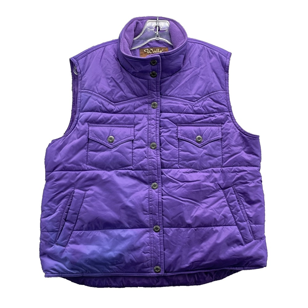 Walls Ranch Wear Puffer Vest Women's Large Insulated Western Workwear Rodeo Work